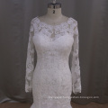 Long Sleeve Lace Slim Mermaid Bridal Gown Wedding Dress